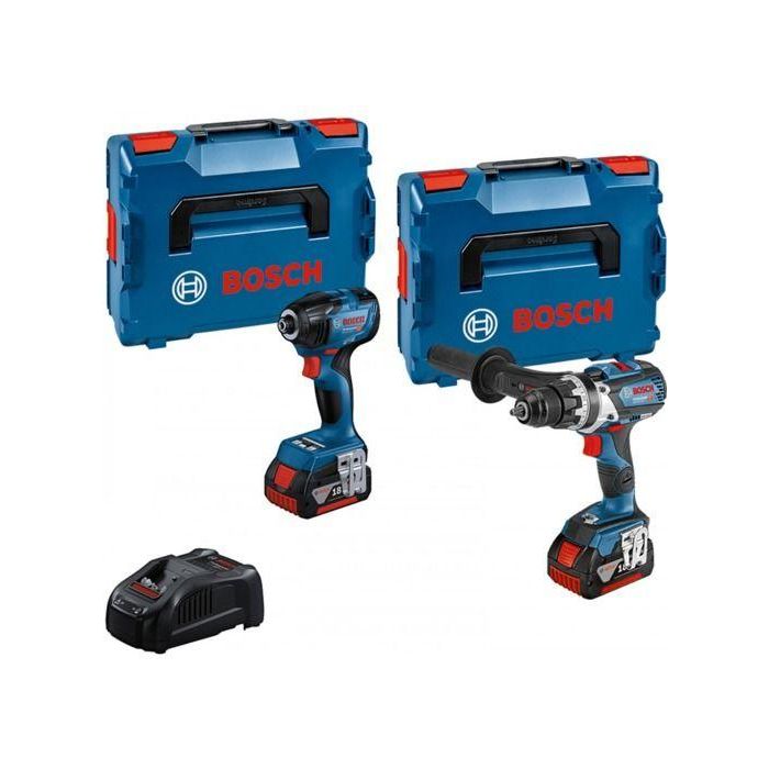 Kit Combi-2 Herramientas 18V - Taladro atornillador inalámbrico GSR 18V-110C + Llave de impacto inalámbrica GDR 18V-210C + 2 Baterías GBA 18V 5.0Ah + Kit Combi-2 Herramientas 18V - Taladro atornillador inalámbrico GSR 18V-110C + Llave de impacto inalámbrica GDR 18V-210C + 2 Baterías GBA 18V 5.0Ah +