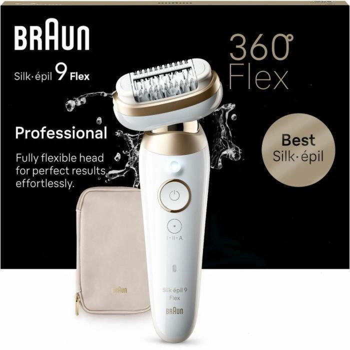 Braun BRA1709423063658 Depiladora Silk Epil 9-011 3D con Cabezal Flexible, Tecnología Wet & Dry y 40 Pinzas MicroGrip 7