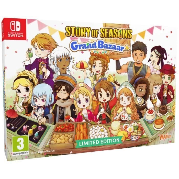 Just For Games JUS1743845912909 Story of Seasons: Grand Bazaar - Juego para Nintendo Switch - Edición limitada