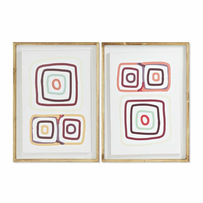 Cuadro Boho DKD Home Decor Multicolor 2.8 x 70 x 50 cm (2 Unidades) Cuadro Boho DKD Home Decor Multicolor 2.8 x 70 x 50 cm (2 Unidades)