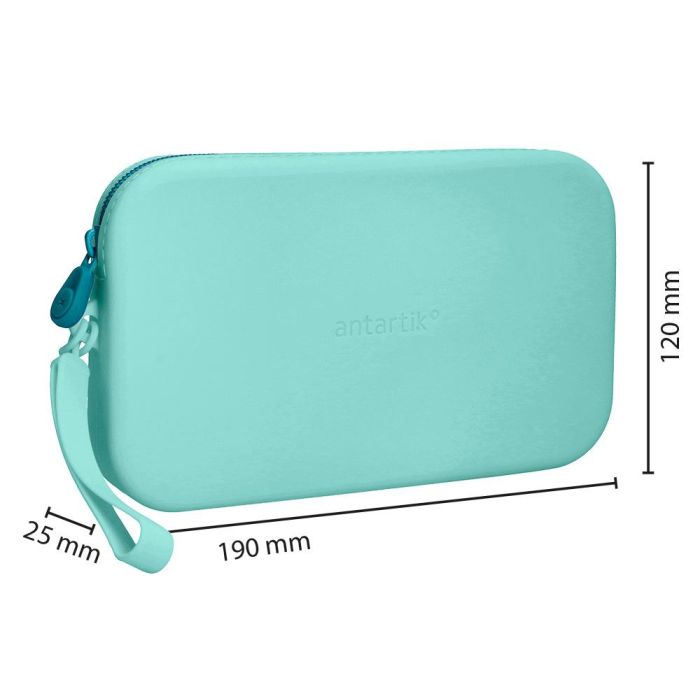 Estuche Portatodo Antartik Tropical Dive Silicona Soft Rectangular 190x120x25 mm Menta 1