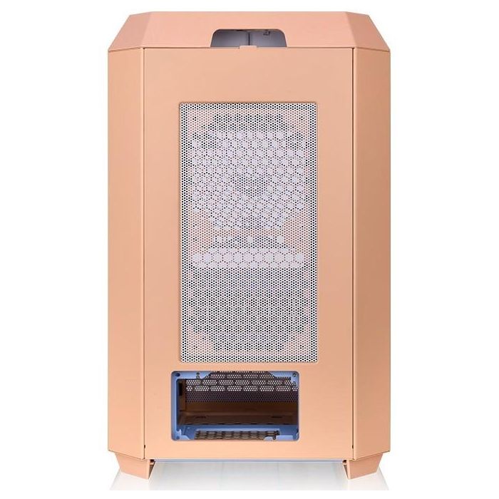 Thermaltake Tower 300 Peach Fuzz Micro Torre para PC Color Durazno, Soporte Ventiladores 120/140mm y Discos Duros 2.5/3.5 Pulgadas 3