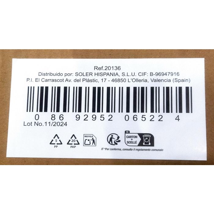 Lav Set 6 Vasos Chupito 95 cc 5x6x6 cm (12 Cajas) Lav Set 6 Vasos Chupito 95 cc 5x6x6 cm (12 Cajas)