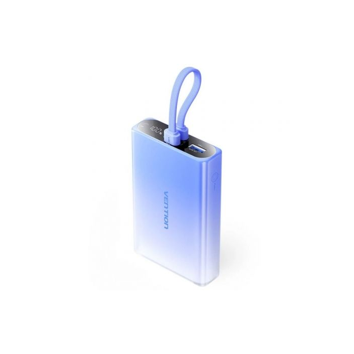 Vention FHZL0 Powerbank 10000mAh 22.5W con USB-C + Lightning + USB-A Carga Rápida Azul