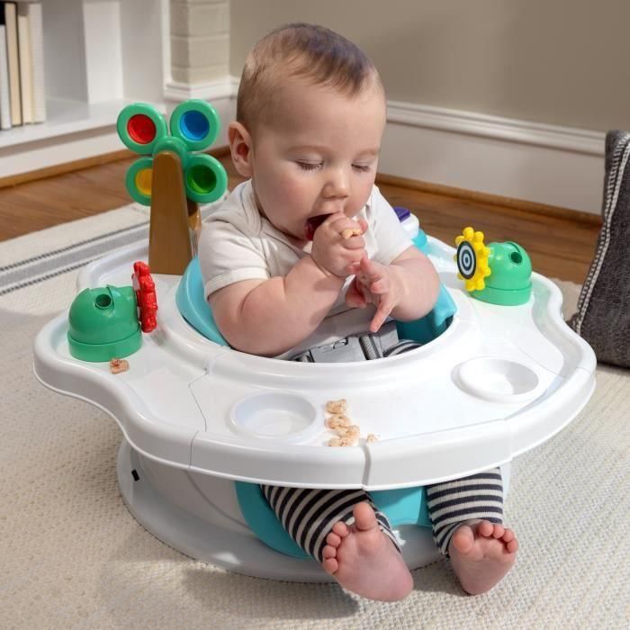 BABY EINSTEIN SuperSeat 3 en 1, Asiento de actividades - Mesa elevadora con arco de juego con juguetes interactivos 5