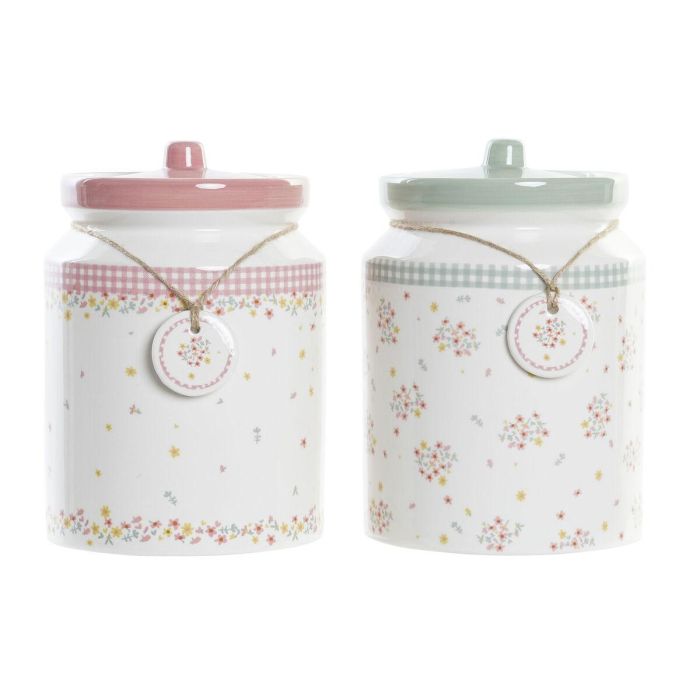 Bote Shabby DKD Home Decor Rosa Verde 15.5 x 21 x 15.5 cm (2 Unidades) Bote Shabby DKD Home Decor Rosa Verde 15.5 x 21 x 15.5 cm (2 Unidades)