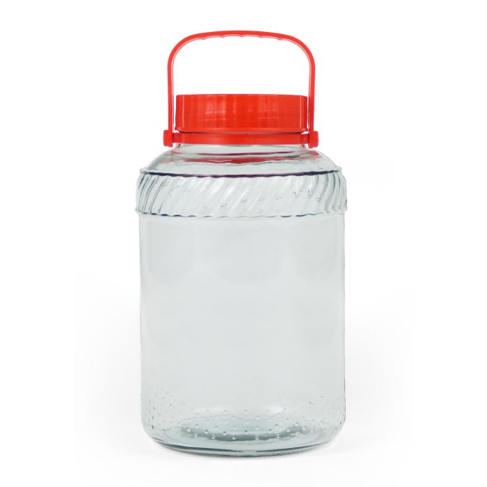 Inde Tarro de Vidrio con Tapa y Asa 18000 ml (2 Unidades) 1