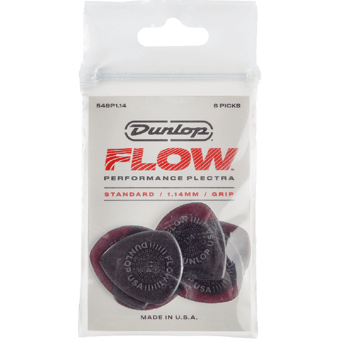 DUNLOP Pack De 6 Unidades Grip Flow Standard - Púas para Guitarra 1.14 Mm 2 DUNLOP Pack De 6 Unidades Grip Flow Standard - Púas para Guitarra 1.14 Mm 2