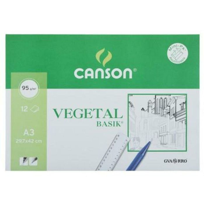 Papel Vegetal Canson A3 12 Hojas (20 Unidades) 1