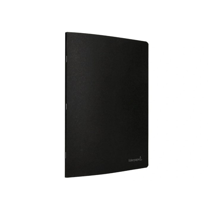 Liderpapel Libreta tapa negra A4 80 hojas 60gr cuadro 5mm con doble margen 4