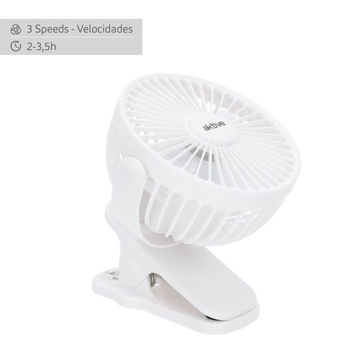 Ventilador de Escritorio Recargable Aktive (6 Unidades) 2 Ventilador de Escritorio Recargable Aktive (6 Unidades) 2