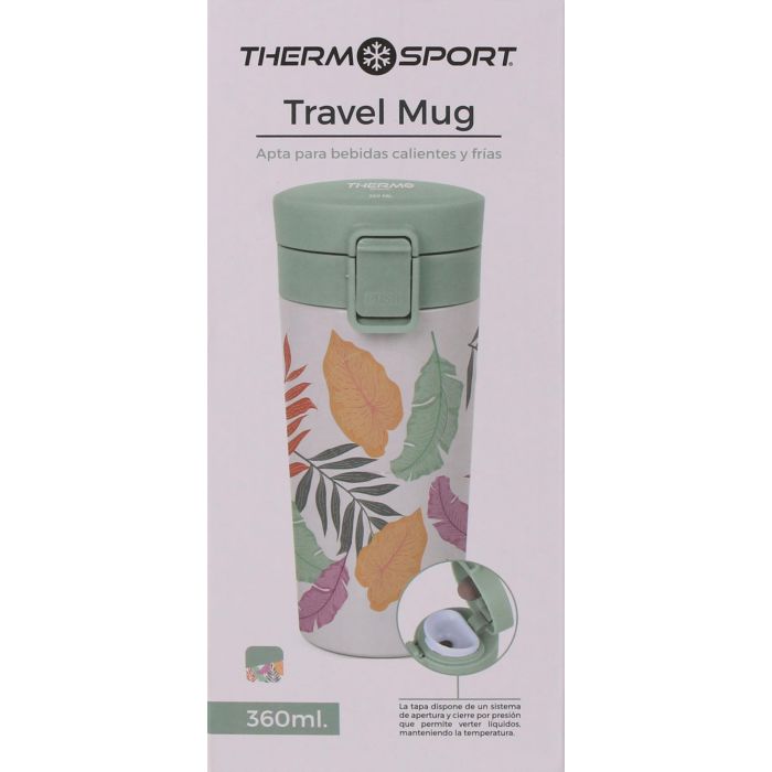 Travel Mug Decorada 360 ml 2 Surtidos - Thermosport (12 Unidades) 1 Travel Mug Decorada 360 ml 2 Surtidos - Thermosport (12 Unidades) 1