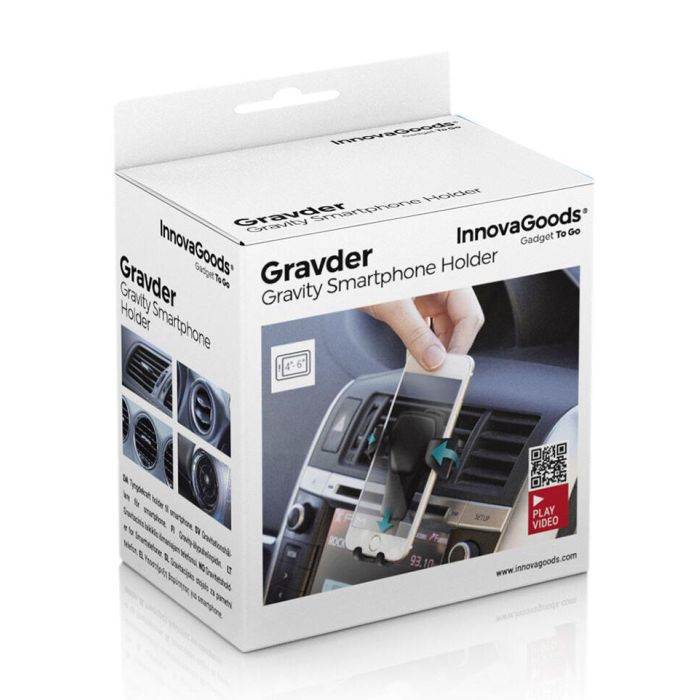 Inde Soporte Gravitatorio de Móviles para Coche - 9 x 6,8 x 9,4 cm (24 Unidades) 13
