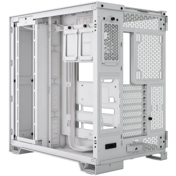 Corsair COR0840006664727 Caja para PC 6500D Airflow - Torre Media Doble Cámara - Blanco