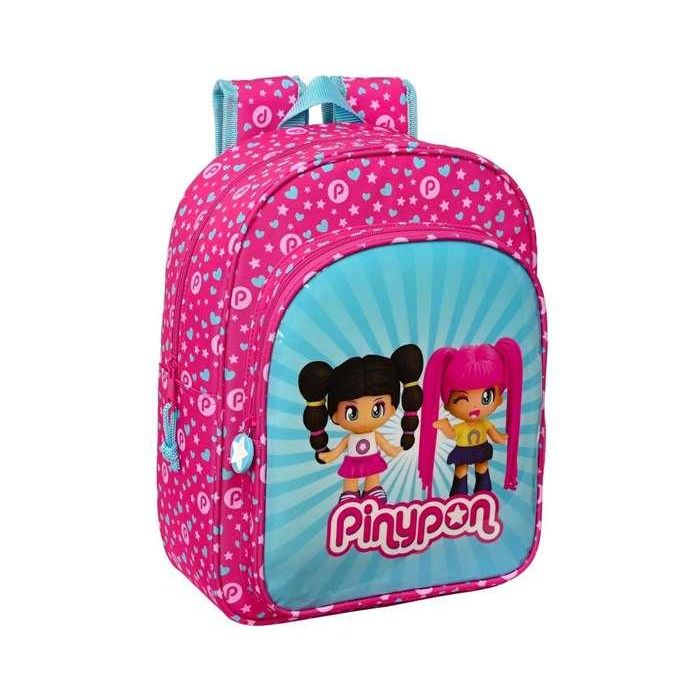 Mochila Escolar Pinypon Azul Rosa 26 x 34 x 11 cm Mochila Escolar Pinypon Azul Rosa 26 x 34 x 11 cm