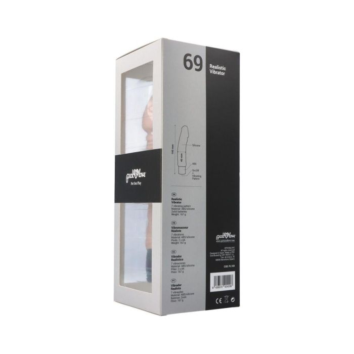 Consolador Realista Pick&Love Nº 69 Silicona Carne 1