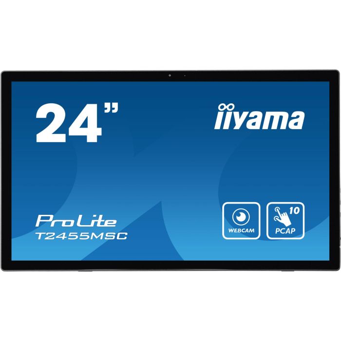 iiyama ProLite T2455MSC-B1 Monitor Táctil FHD IPS 24" 1920x1080 5ms HDMI DP USB Negro 1 iiyama ProLite T2455MSC-B1 Monitor Táctil FHD IPS 24" 1920x1080 5ms HDMI DP USB Negro 1