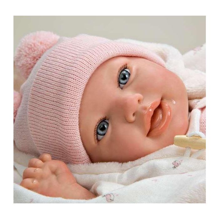 Muñeca reborn arias 45 cm elba c/manta 10 Muñeca reborn arias 45 cm elba c/manta 10
