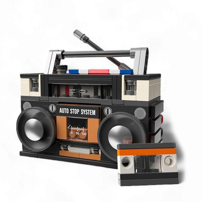 MADNESSTOYS Kit Construcción Radio Cassette 228 piezas clásico, analógico, vintage (+8 años)