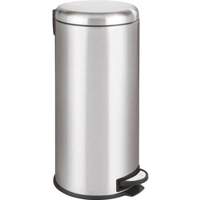 Kitchen Move Papelera de Cocina URBAN 30L con Pedal - Acero Inoxidable Cepillado, Cierre Silencioso y Anti-Olor, Cubo Extraíble Kitchen Move Papelera de Cocina URBAN 30L con Pedal - Acero Inoxidable Cepillado, Cierre Silencioso y Anti-Olor, Cubo Extraíble