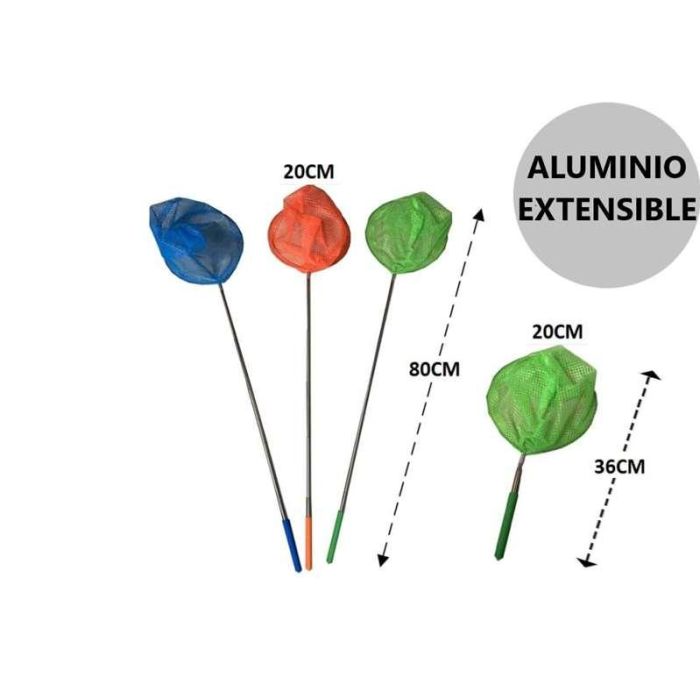 Salabre de auminio extensible 36x80x20 cm (naranja, azúl o verde). - modelos surtidos 1 Salabre de auminio extensible 36x80x20 cm (naranja, azúl o verde). - modelos surtidos 1