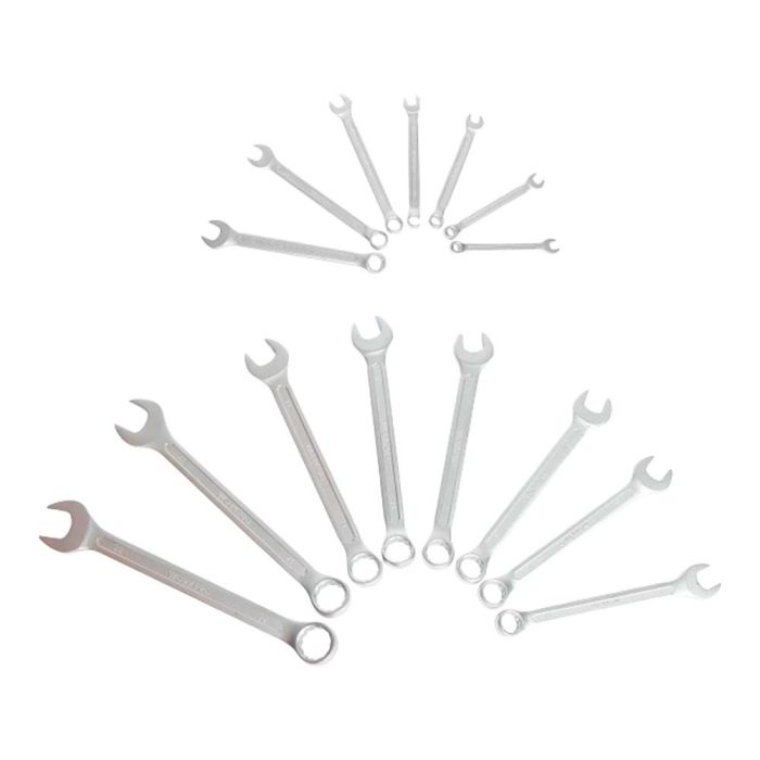 Llaves combinadas, fija - estrella, 7-22 mm, 15 piezas