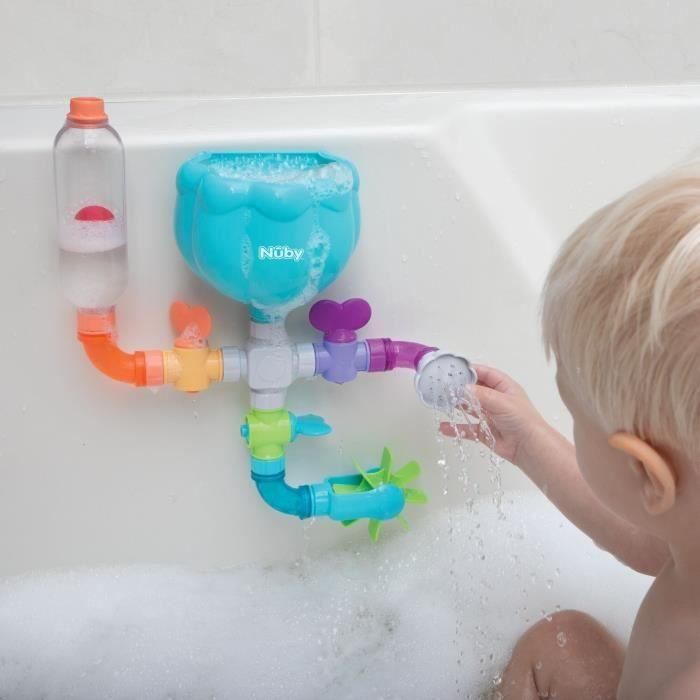 Nuby TVN1696851489556 Juguete de Baño Wacky Waterworks Multicolor 3