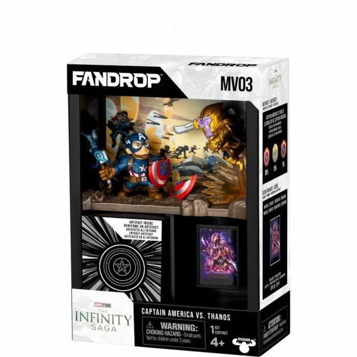 FANDROP FAN0630996920688 Figura Star Wars Capitán América vs Thanos, Vitrina Escena Culto + Mini Póster - 18 cm 2