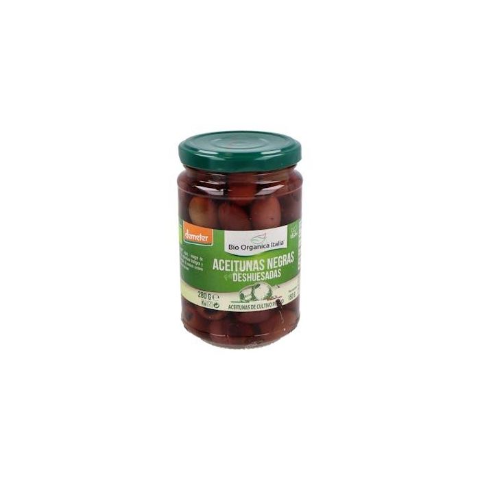 BIO ORGANICA ITALIA Aceituna Negra Deshuesada 280g Demeter