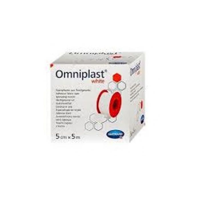 Adesivo Tecido Branco Omniplast 5Mx2,5 cm 1Ud Hartmann