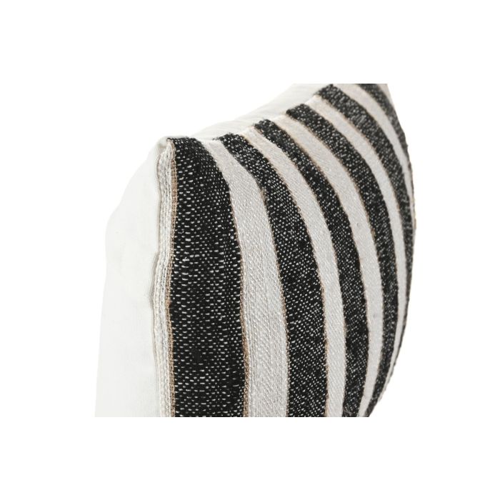 Cojin Tradicional DKD Home Decor Blanco Negro 30 x 50 cm (2 Unidades) 1