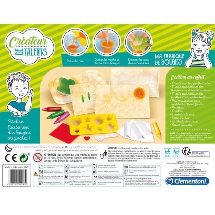 CLEMENTONI Creador de talentos - My Candle Factory - Pasatiempos creativos 3