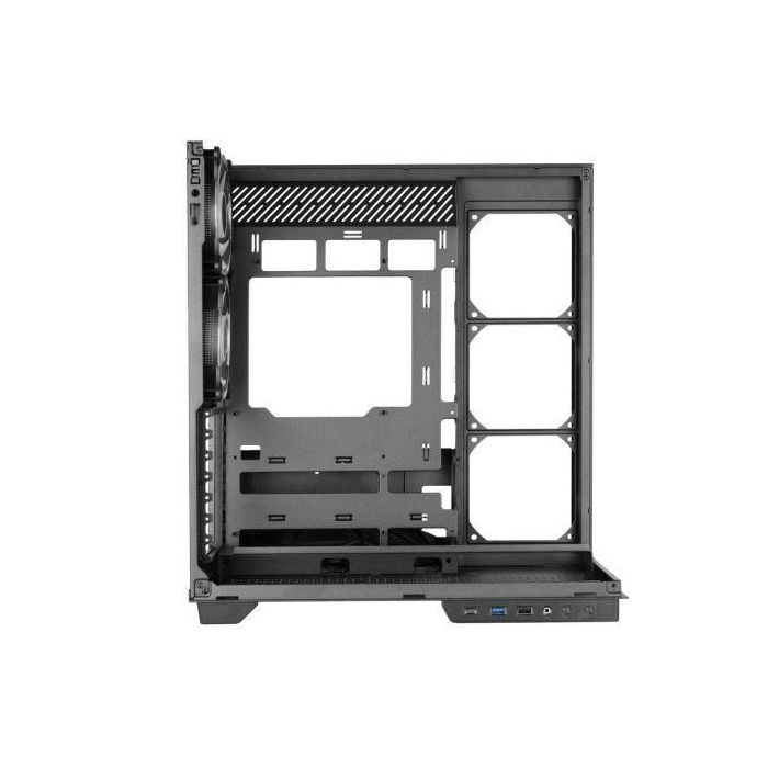 Mars Gaming MC3 Caja ATX Semitorre Gaming, Triple Cristal Templado, 3 Ventiladores FRGB Incluidos, Micro-ATX/Mini-ITX, Negra, Gestión de Cables Mars Gaming MC3 Caja ATX Semitorre Gaming, Triple Cristal Templado, 3 Ventiladores FRGB Incluidos, Micro-ATX/Mini-ITX, Negra, Gestión de Cables