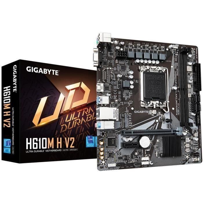GIGABYTE H610M H V2 Placa Base Intel H610 Express LGA 1700 micro ATX DDR5 para Intel Core 14th Gen 0 GIGABYTE H610M H V2 Placa Base Intel H610 Express LGA 1700 micro ATX DDR5 para Intel Core 14th Gen 0
