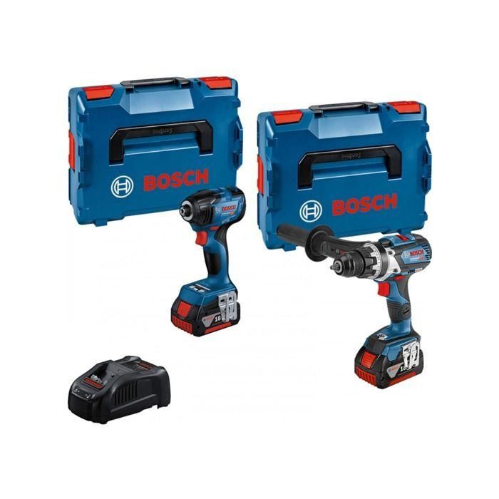 Kit Combi-2 Herramientas 18V - Taladro atornillador inalámbrico GSR 18V-110C + Llave de impacto inalámbrica GDR 18V-210C + 2 Baterías GBA 18V 5.0Ah + Kit Combi-2 Herramientas 18V - Taladro atornillador inalámbrico GSR 18V-110C + Llave de impacto inalámbrica GDR 18V-210C + 2 Baterías GBA 18V 5.0Ah +