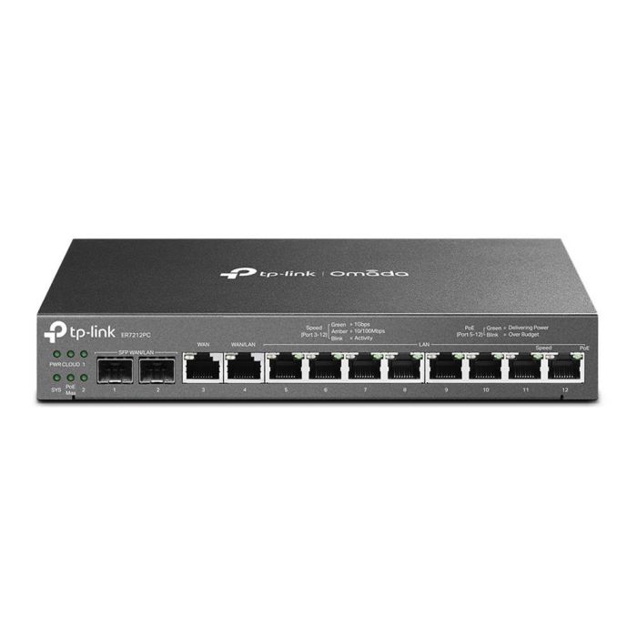 Omada ER7212PC Router VPN Gigabit 3 en 1 con PoE+, Controlador y Switch, Gestión Centralizada para Hogar/Empresa 0 Omada ER7212PC Router VPN Gigabit 3 en 1 con PoE+, Controlador y Switch, Gestión Centralizada para Hogar/Empresa 0