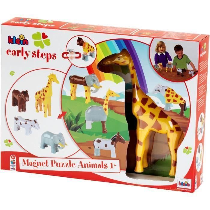 Animales Magnéticos - KLEIN - 0065 - Puzzle de 4 Animales Divertidos Grandes, Caja Abierta - 16 Piezas - A partir de 12 Meses 3 Animales Magnéticos - KLEIN - 0065 - Puzzle de 4 Animales Divertidos Grandes, Caja Abierta - 16 Piezas - A partir de 12 Meses 3