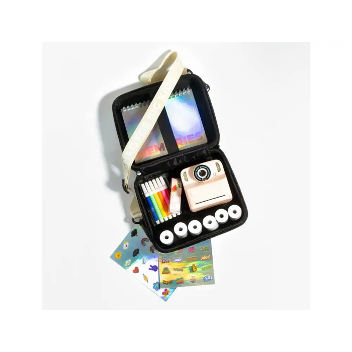 Wondee Kit Creativo Pixiprint Travel con Papel para Cámara Instantánea, Estuche Resistente y Elegante para Niños 2