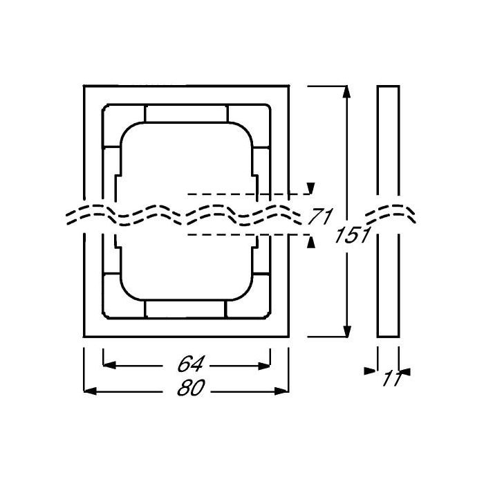 BUSCH JAEGER BJ 1722-885K Rahmen 2f future linear schwarz matt 1 BUSCH JAEGER BJ 1722-885K Rahmen 2f future linear schwarz matt 1