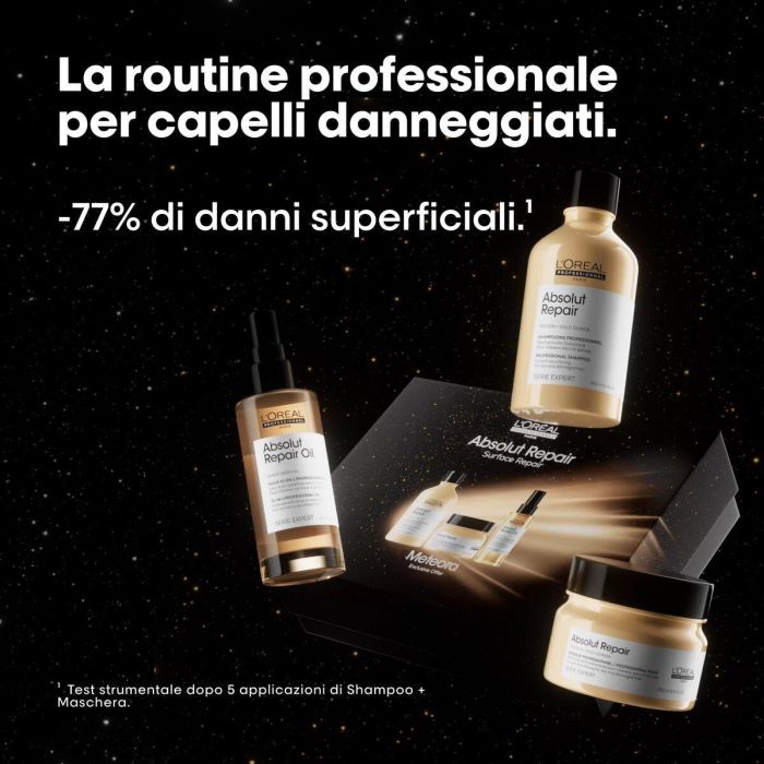 L'Oréal Professionnel Paris N70049586/1 Absolut Repair Estuche 3 pz: Champú 300ml, Mascarilla 250ml, Tratamiento sin Aclarado 90ml. Repara Daños 1