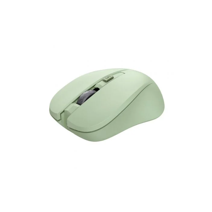 Trust Ratón Mydo Silent Wireless 25042, Ratón Óptico Inalámbrico hasta 1800 DPI, Color Verde