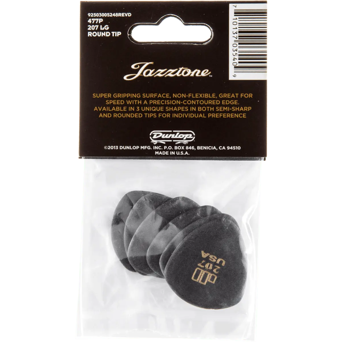Dunlop Pack 6 Púas Jazz Tone Sharp Tip - Large 4
