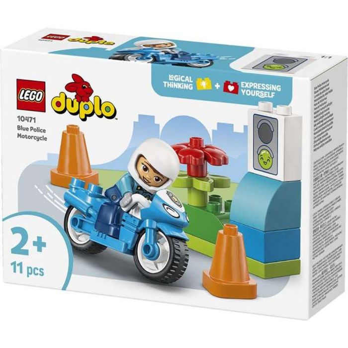 Lego Juego de construcción Moto de Policía Azul Duplo, Edad mínima recomendada: 18 meses 0 Lego Juego de construcción Moto de Policía Azul Duplo, Edad mínima recomendada: 18 meses 0