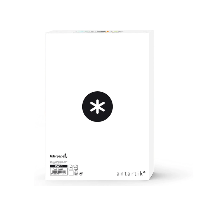 Antartik Papel Blanco Liso Escritura 100g/m2 Din A4 Paquete 100 Hojas 1