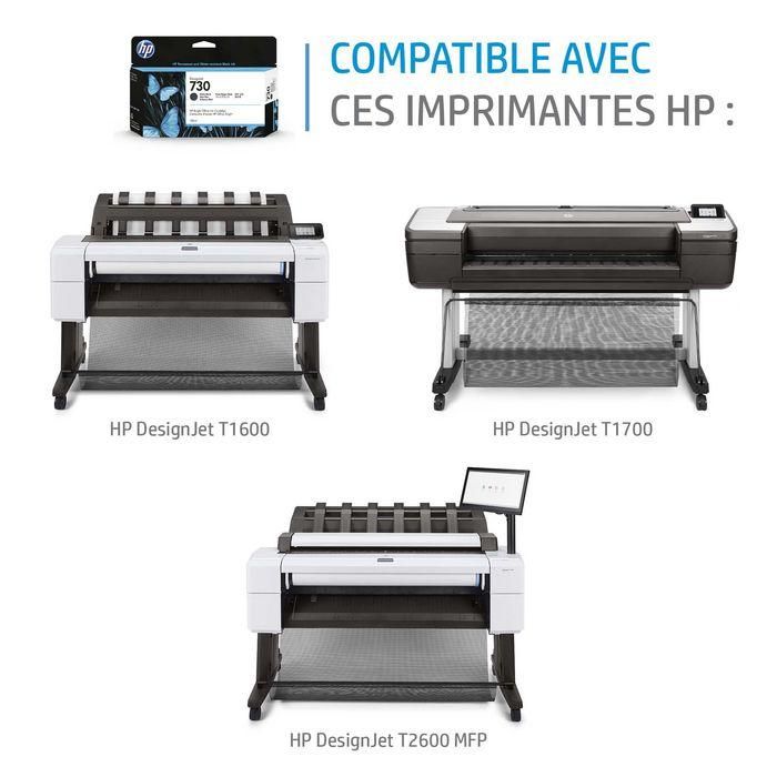HP nº730 300-ml Matte Black Ink Crtg 2