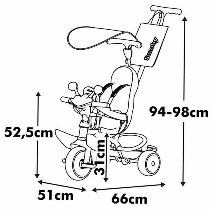 Smoby SMO741503 Triciclo Baby Driver Gris 12 Smoby SMO741503 Triciclo Baby Driver Gris 12