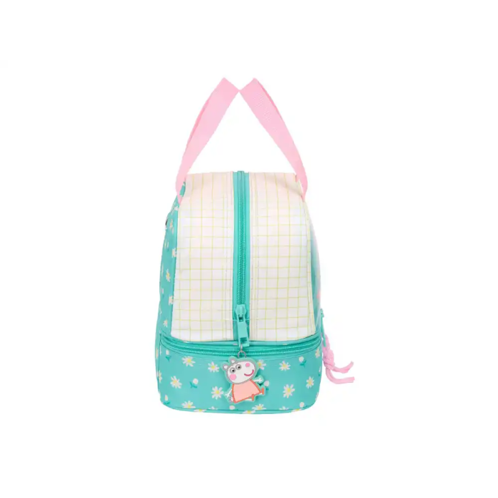 Portameriendas Peppa Pig Pretty flowers Amarillo Menta 20 x 20 x 15 cm 2