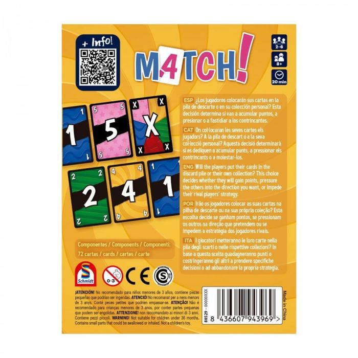 Devir Match! Juego de Cartas Pocket para 2-6 Jugadores, 8+ Años, Partidas de 15 Minutos, Castellano 2