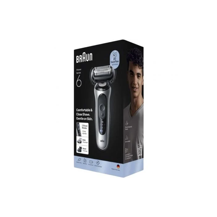 Braun Afeitadora Series 6 62-S1650S con Batería y 2 Accesorios para Cara, Cabeza y Cuerpo 2 Braun Afeitadora Series 6 62-S1650S con Batería y 2 Accesorios para Cara, Cabeza y Cuerpo 2