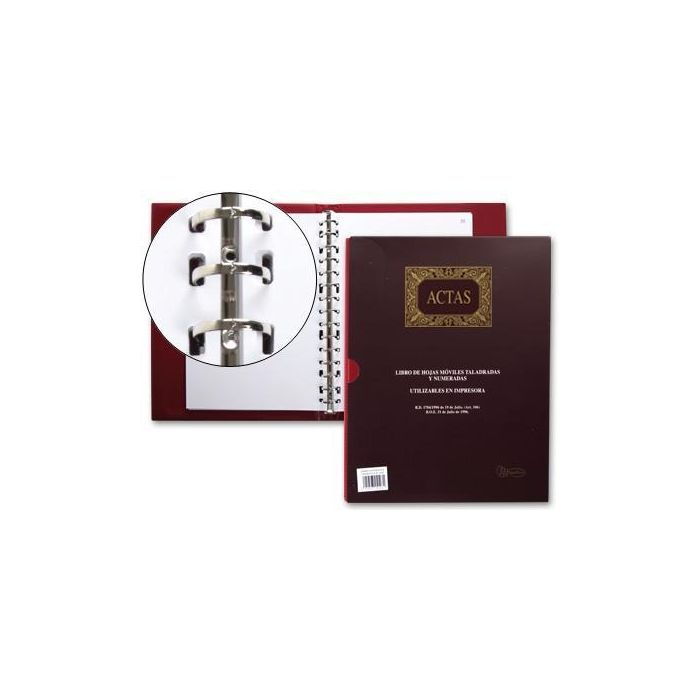 Libro Miquelrius Din A4 Actas Con 100 Hojas Movibles Libro Miquelrius Din A4 Actas Con 100 Hojas Movibles